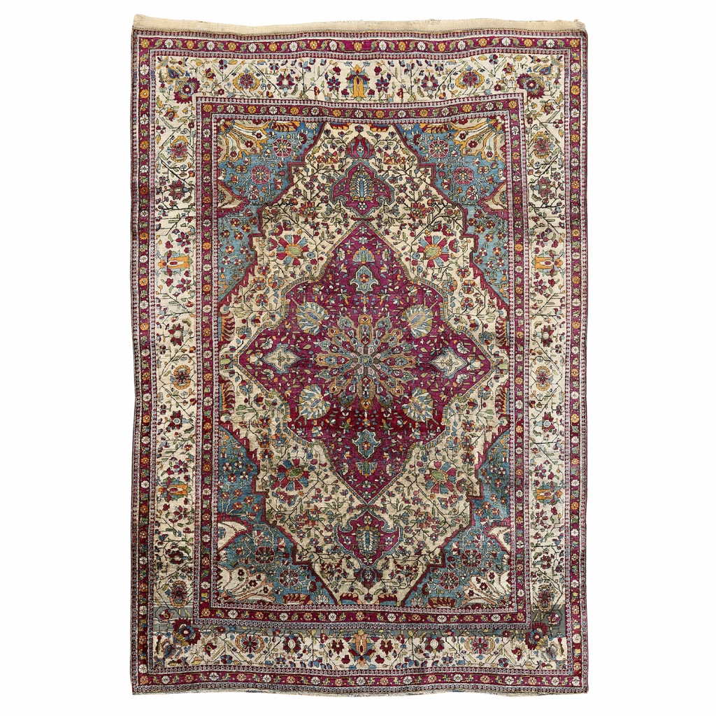 Vintage Kashan Mohtasham6'8x4'62038 Damoka